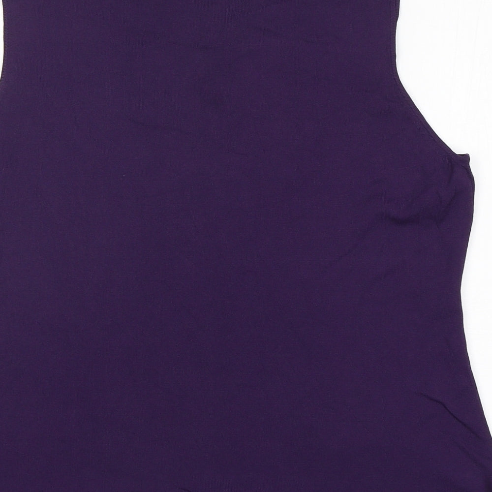 Womens UK Size 18 Debenhams Purple Vest Jumper