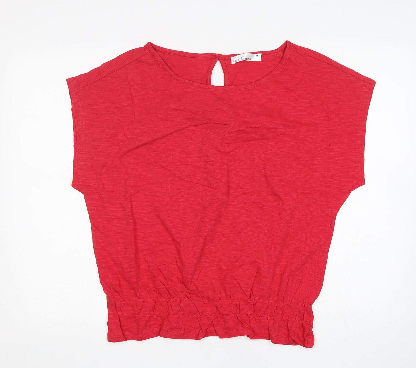 Womens UK Size M Loststock Pink Basic Blouse