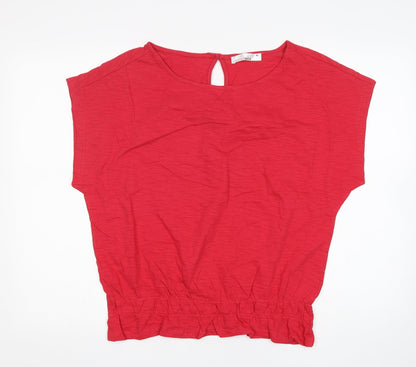 Womens UK Size M Loststock Pink Basic Blouse