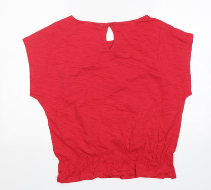 Womens UK Size M Loststock Pink Basic Blouse