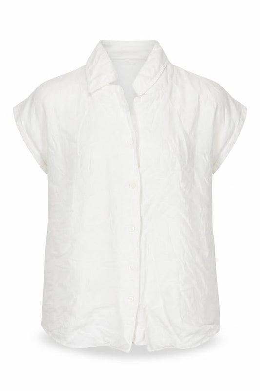Womens UK Size XS Mango White Basic Button-Up