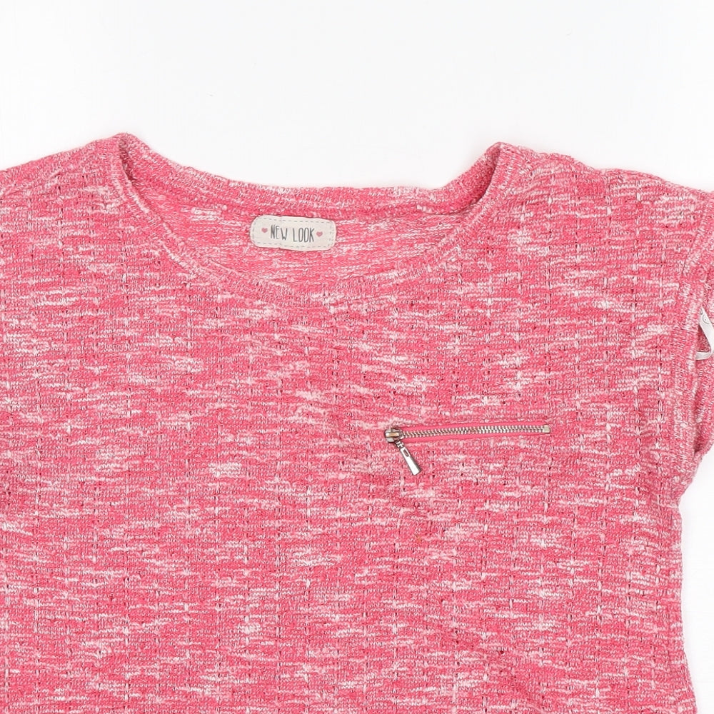 Womens UK Size 12 New Look Pink Pullover Jumper