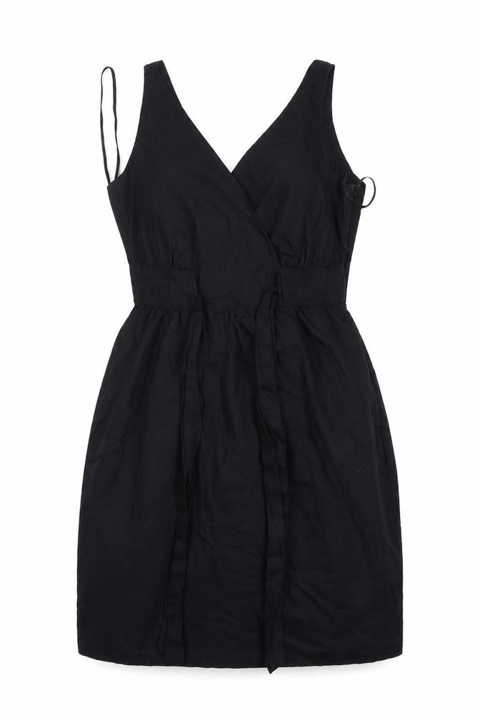 NEXT Womens Black  Cotton Mini  Size 6  V-Neck