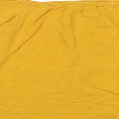 Womens UK Size 14 Select Yellow Basic Blouse