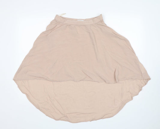 New Look Womens Beige  Viscose A-Line Skirt Size 10