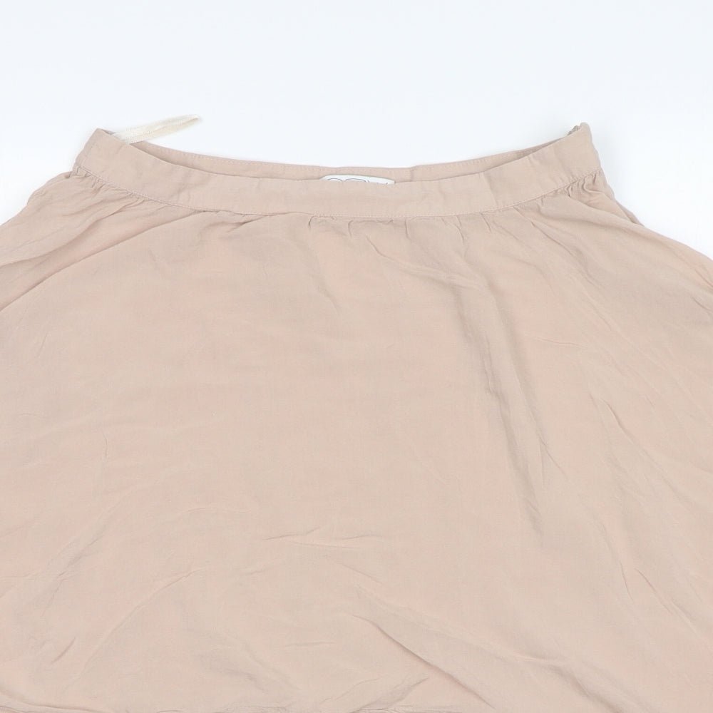New Look Womens Beige  Viscose A-Line Skirt Size 10