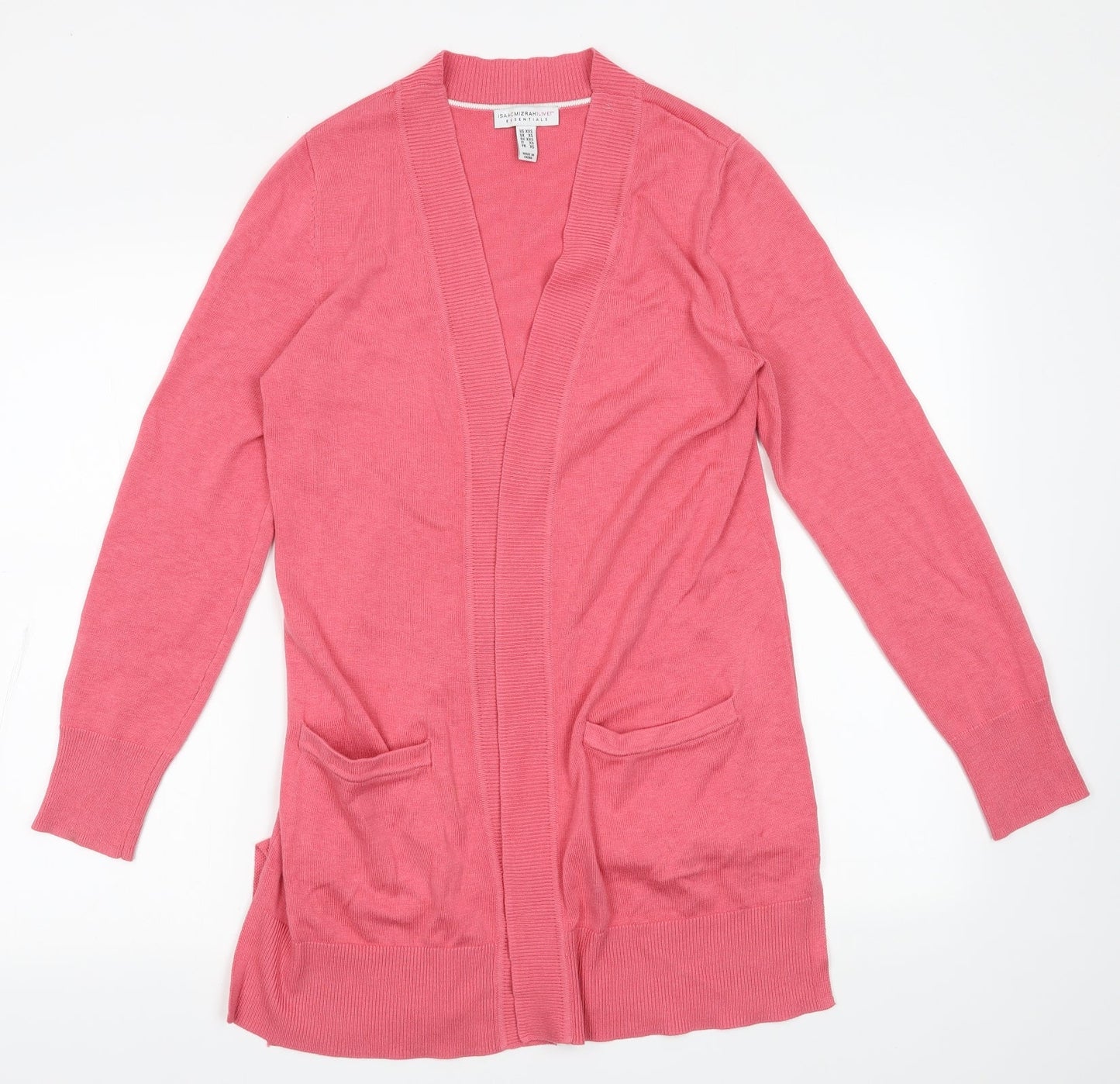 Womens UK Size XS Isaac Mizrahi Pink Cardigan Jumper