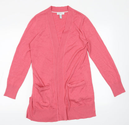 Womens UK Size XS Isaac Mizrahi Pink Cardigan Jumper