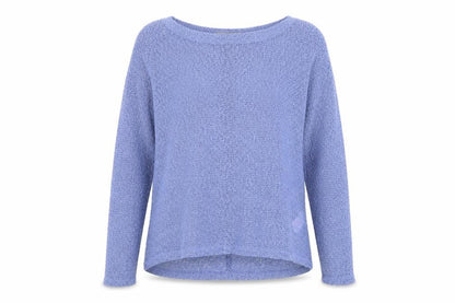 Front view of Primark women’s purple polyester pullover sweatshirt, size UK 10, pullover