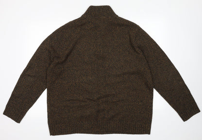 George Mens Brown  Acrylic Pullover Sweatshirt Size XL