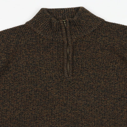 George Mens Brown  Acrylic Pullover Sweatshirt Size XL