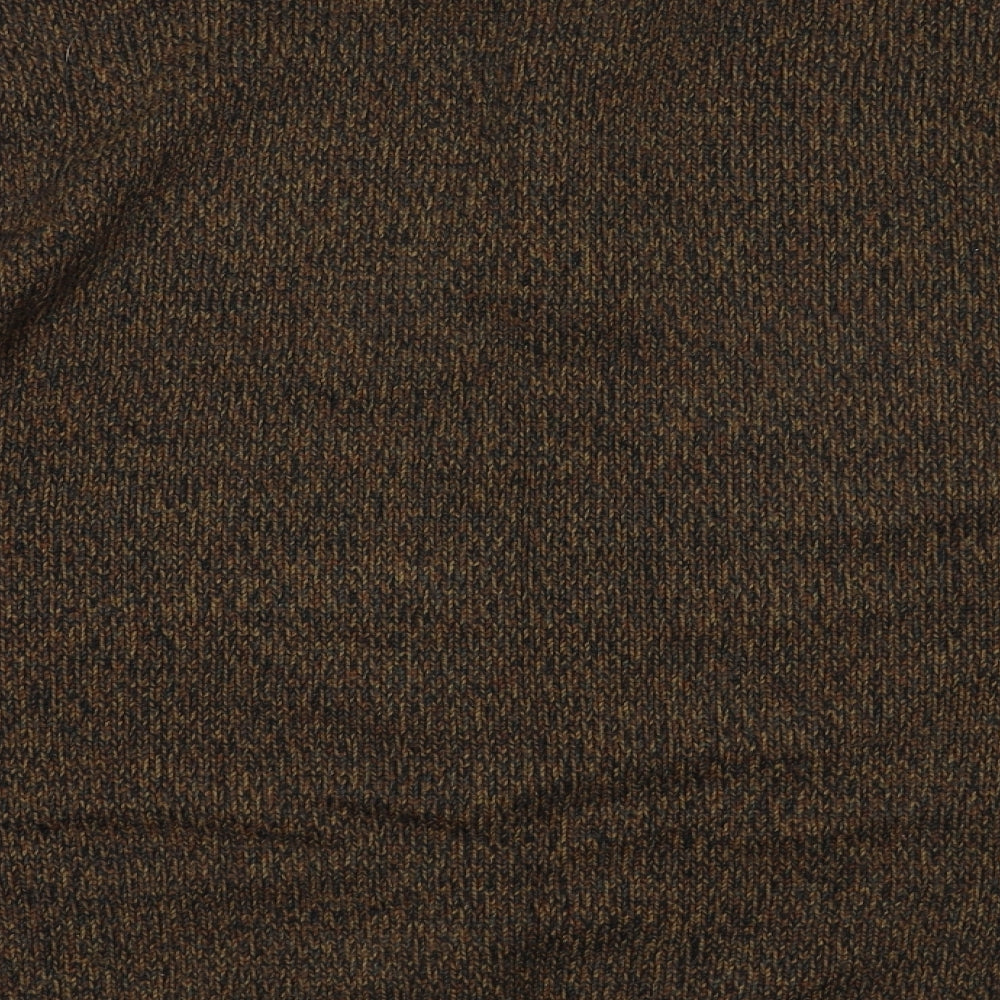 George Mens Brown  Acrylic Pullover Sweatshirt Size XL