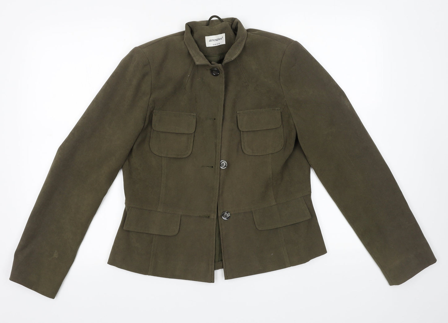 Primark Womens Green   Jacket  Size 12  Button