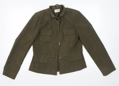 Primark Womens Green   Jacket  Size 12  Button