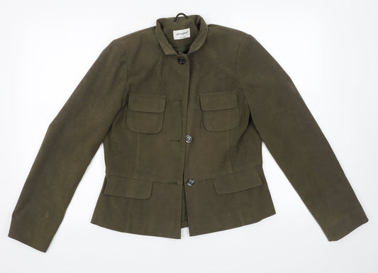 Primark Womens Green   Jacket  Size 12  Button