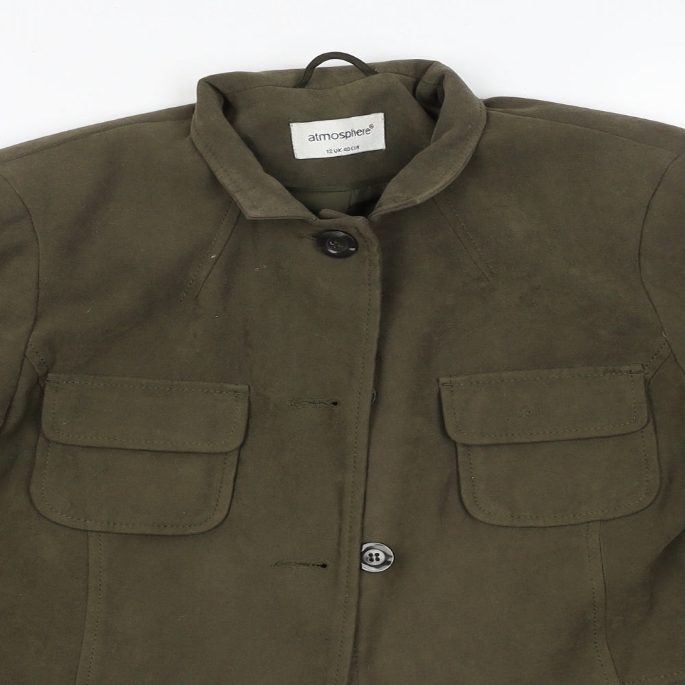 Primark Womens Green   Jacket  Size 12  Button
