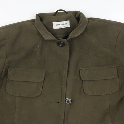Primark Womens Green   Jacket  Size 12  Button