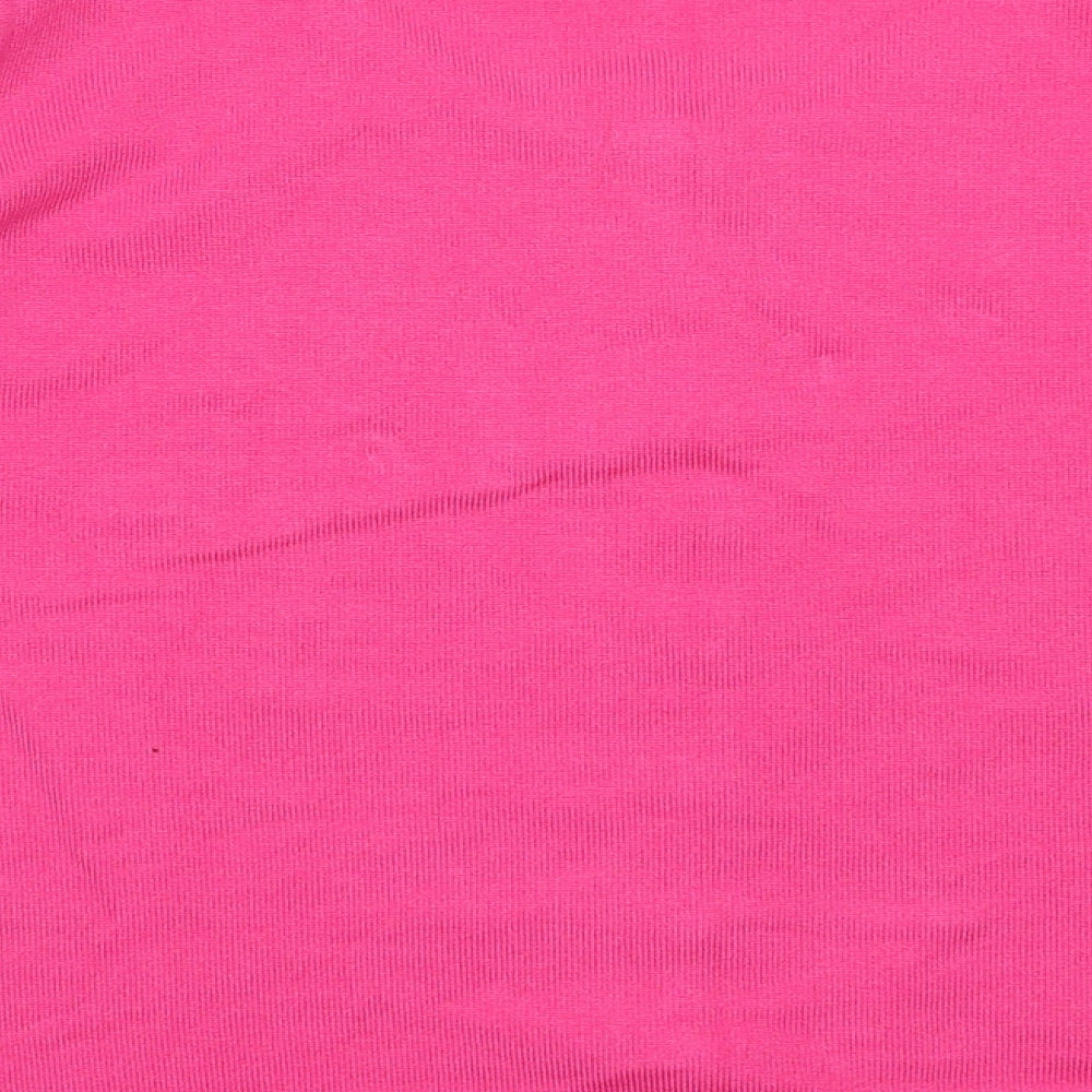 Womens UK Size M text Pink Cardigan Jumper