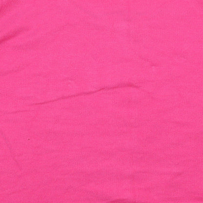 Womens UK Size M text Pink Cardigan Jumper