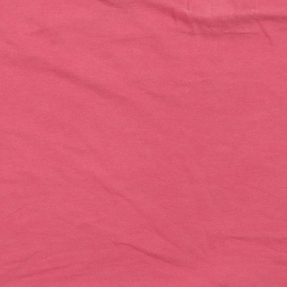 Womens UK Size XS Topshop Pink Cropped T-Shirt