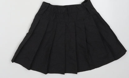 George Girls Grey  Polyester A-Line Skirt Size 5-6 Years  Regular Button - School