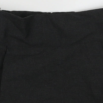 George Girls Grey  Polyester A-Line Skirt Size 5-6 Years  Regular Button - School