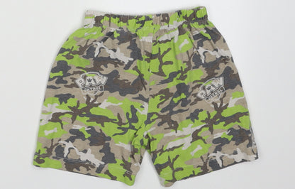 Nickelodeon Boys Green Camouflage Cotton  Sleep Shorts Size 3-4 Years   - Paw patrol