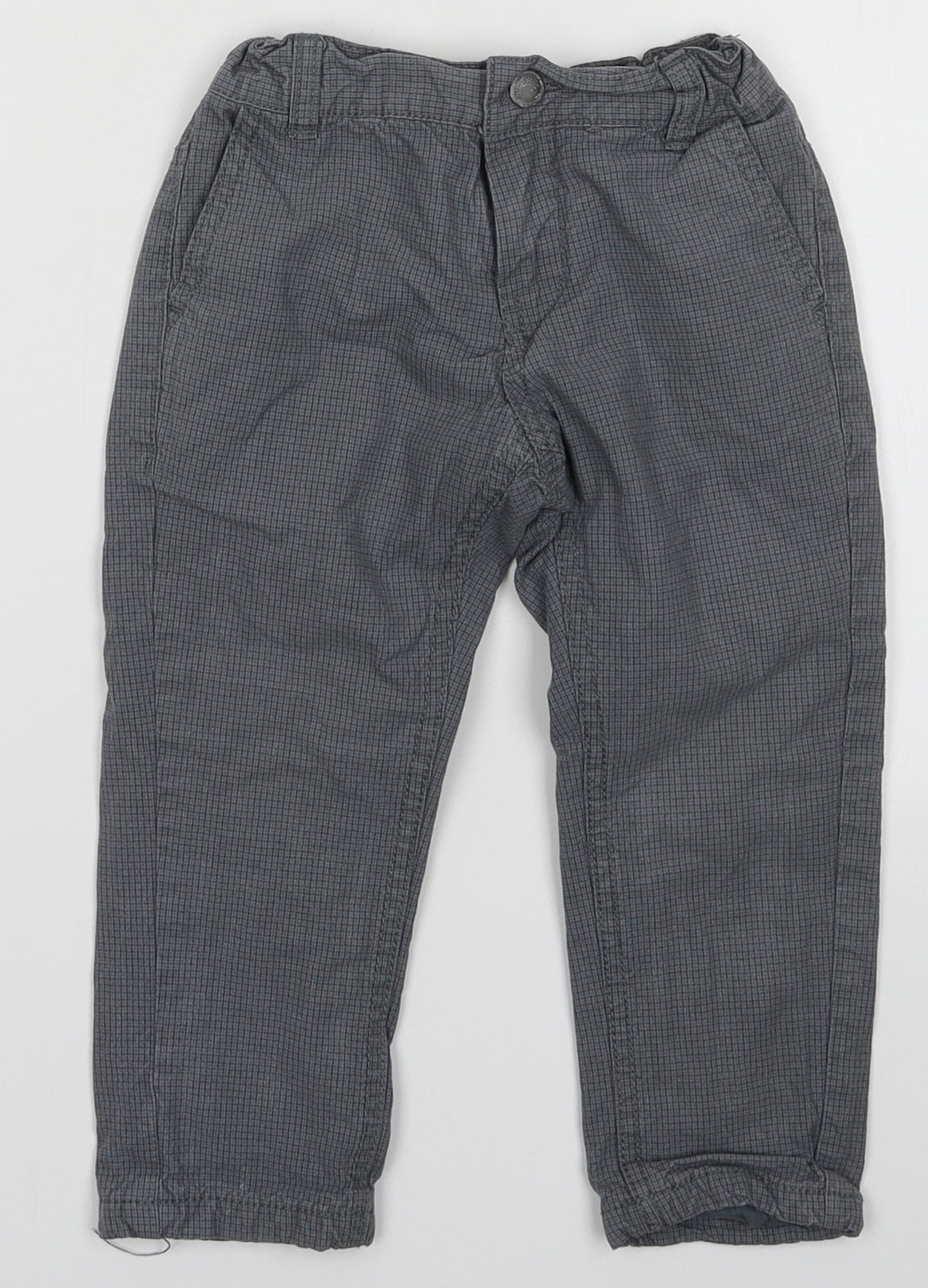 Tape A Loeil Girls Grey  Cotton Cargo Trousers Size 3 Years  Regular Hook & Eye