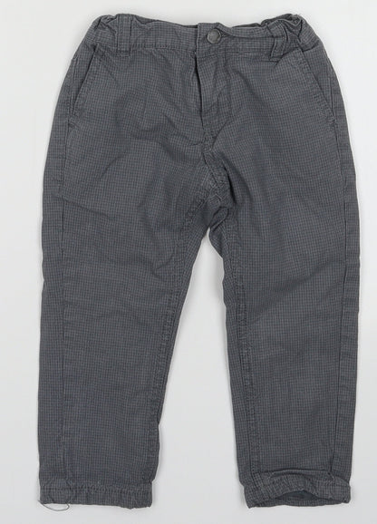 Tape A Loeil Girls Grey  Cotton Cargo Trousers Size 3 Years  Regular Hook & Eye