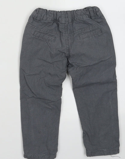 Tape A Loeil Girls Grey  Cotton Cargo Trousers Size 3 Years  Regular Hook & Eye