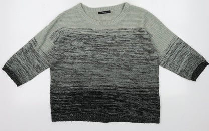 Additional front view of George women’s black acrylic pullover sweatshirt, size UK 12, pullover