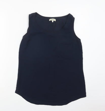 Papaya Womens Blue  Polyester Basic Tank Size 10 Round Neck