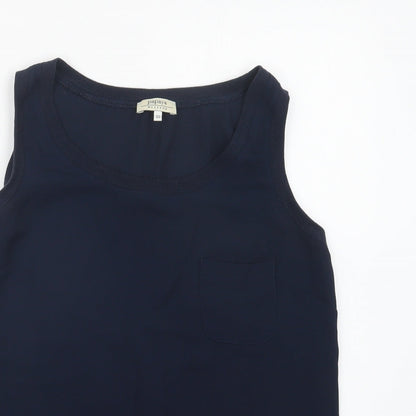 Papaya Womens Blue  Polyester Basic Tank Size 10 Round Neck