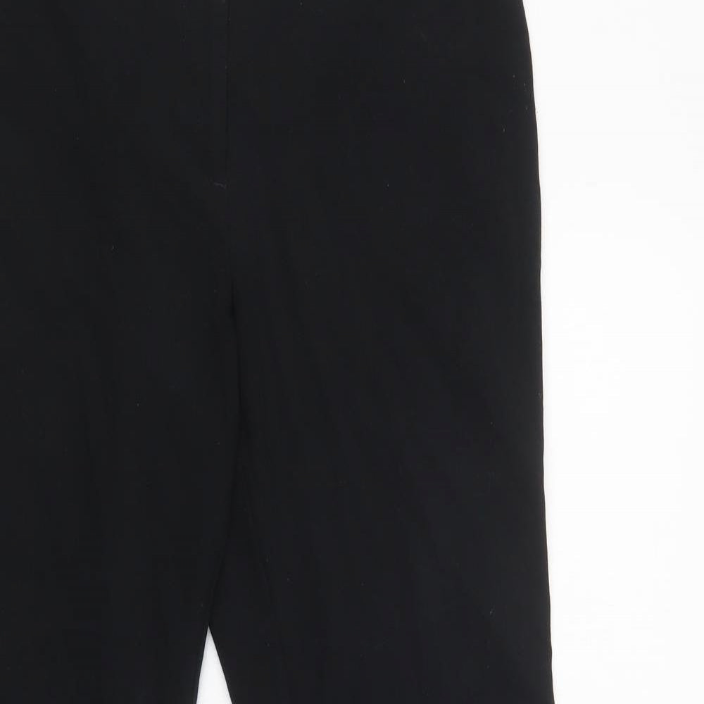 Womens UK Size 10 M&S Regular Fit Dress Pants Black Trousers