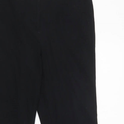 Womens UK Size 10 M&S Regular Fit Dress Pants Black Trousers