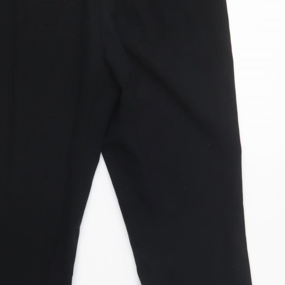 Womens UK Size 10 M&S Regular Fit Dress Pants Black Trousers