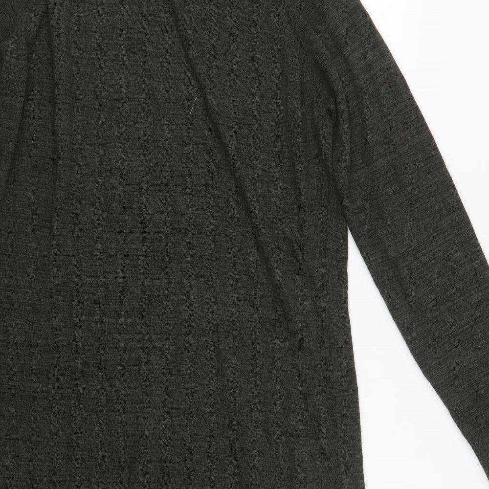 Woolworths Womens Green  Acrylic Kaftan  Size M  Crew Neck