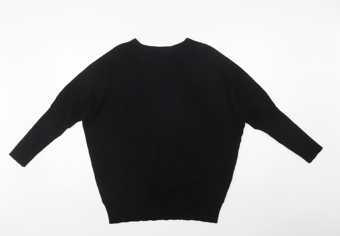 F&F Womens Blue V-Neck  Viscose Pullover Jumper Size 12