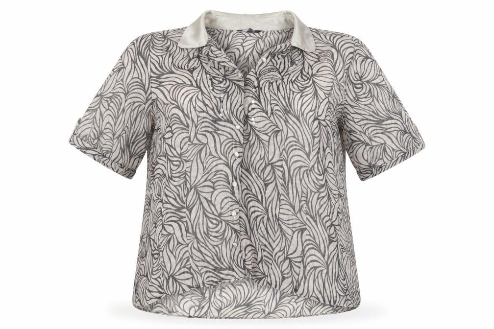 Womens UK Size 16 Debenhams Grey Basic Button-Up