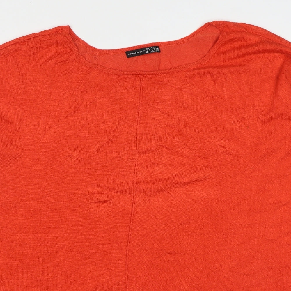 Womens UK Size 18 Atmosphere Red Pullover Jumper