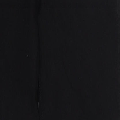 Denim Co Womens Black  Cotton Skinny Jeans Size 14 L26 in Regular Button