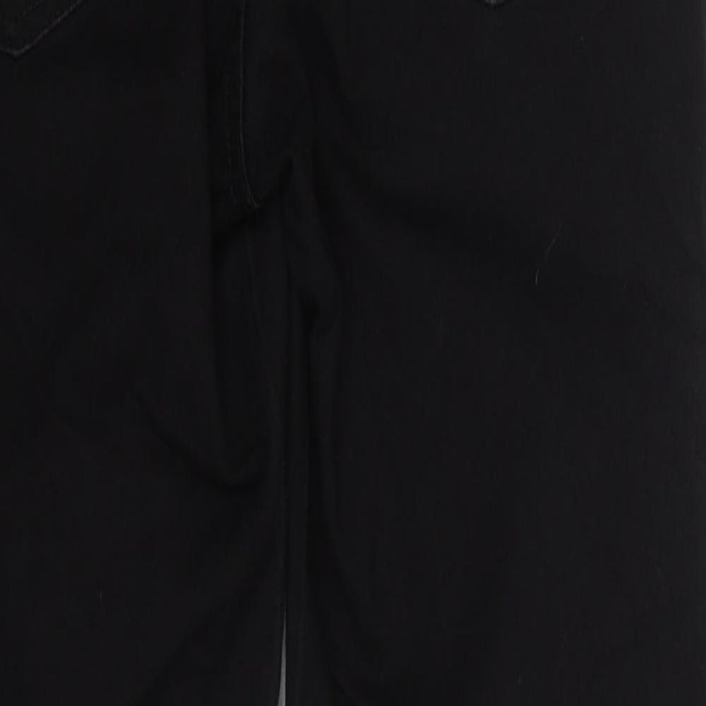 Denim Co Womens Black  Cotton Skinny Jeans Size 14 L26 in Regular Button