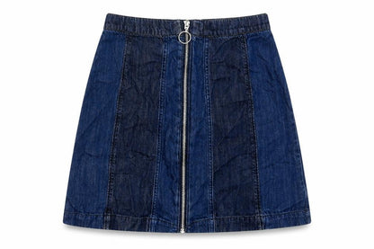 Womens UK Size 8 H&M A-Line Denim Skirt