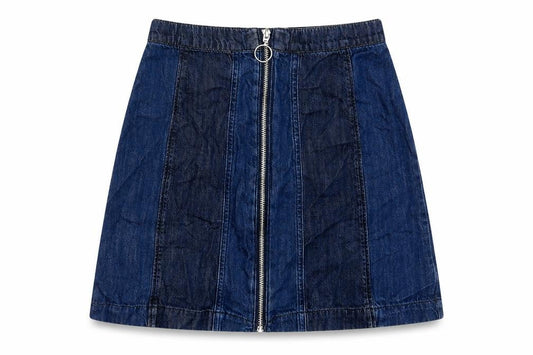 Womens UK Size 8 H&M A-Line Denim Skirt