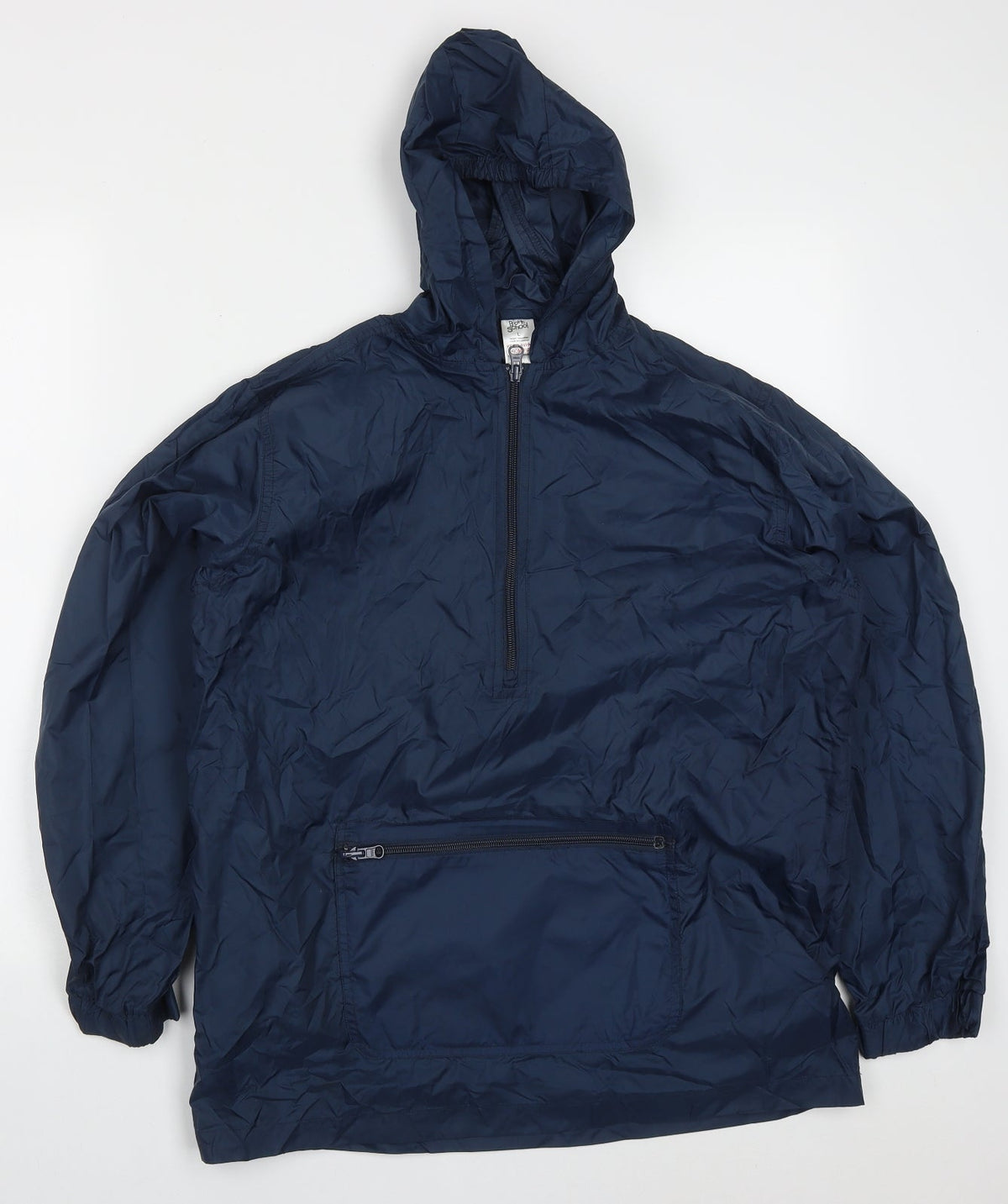 Additional front view of Back to School boys’ blue jacket, size 13, years zip