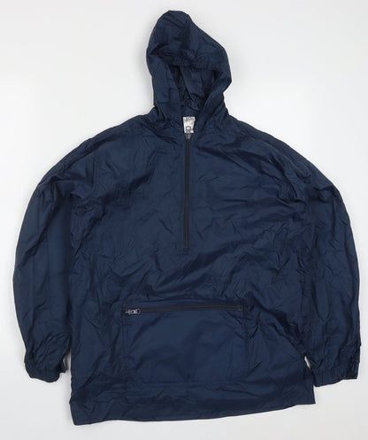 Additional front view of Back to School boys’ blue jacket, size 13, years zip