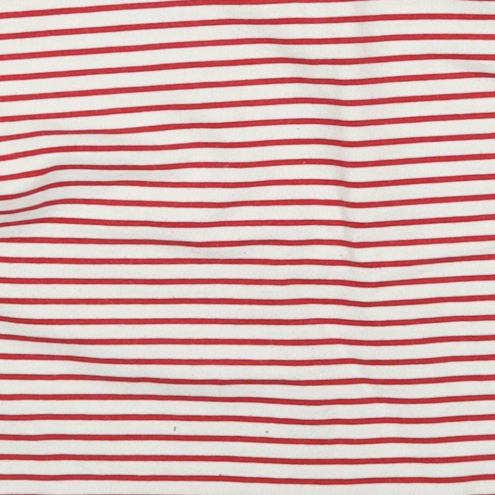 NEXT Girls Red Striped Cotton Pullover Sweatshirt Size 6 Years  Pullover - One Of A Kind