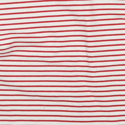 NEXT Girls Red Striped Cotton Pullover Sweatshirt Size 6 Years  Pullover - One Of A Kind