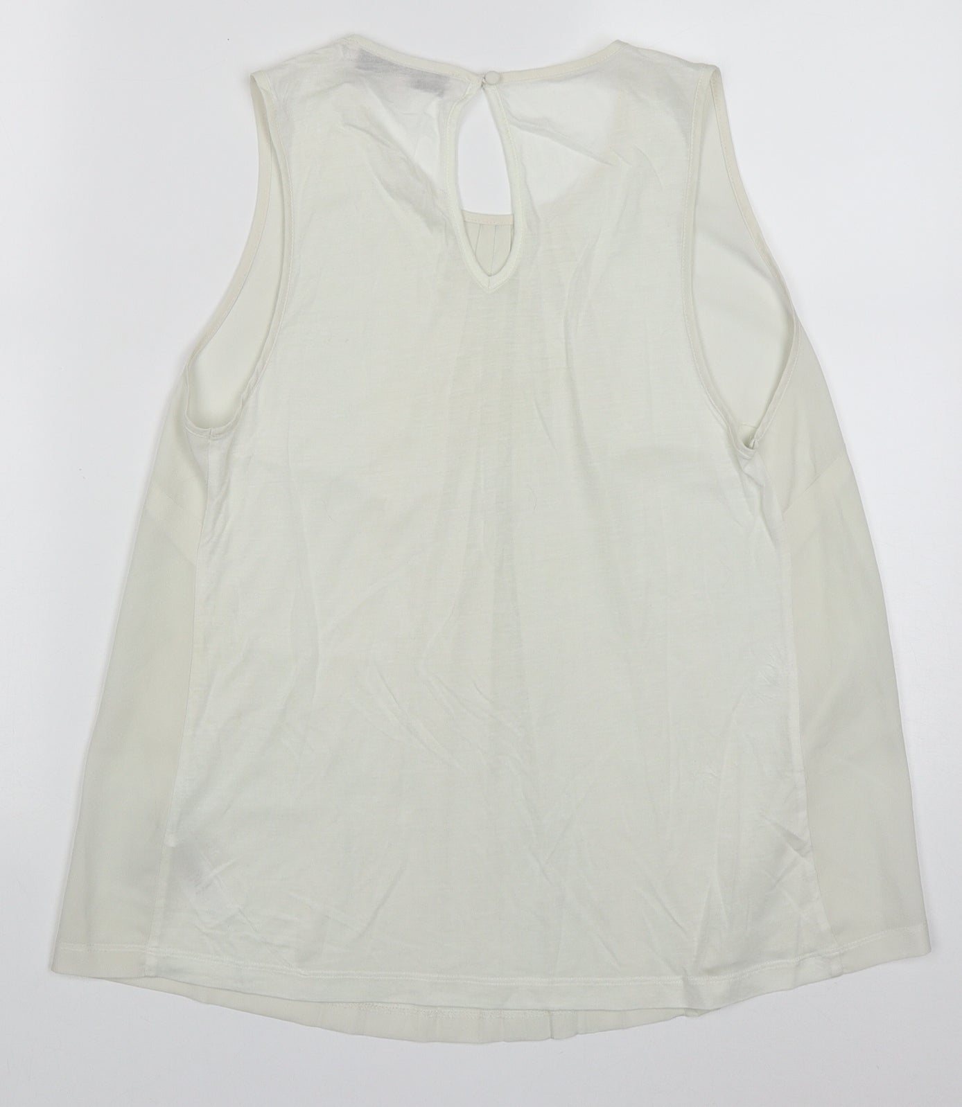 Womens UK Size M French Connection White Basic Tank