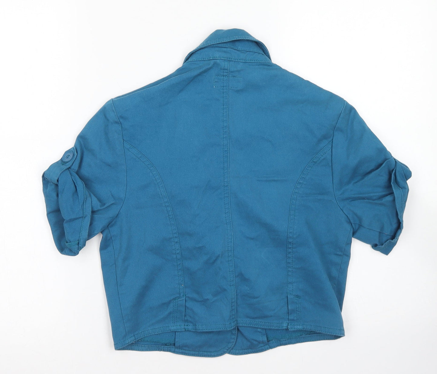 Womens UK Size 12 Moto Blue Jacket